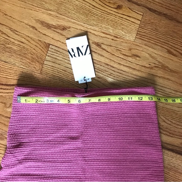 Zara Pink Knit Mini Skirt NWT - Picture 5 of 5